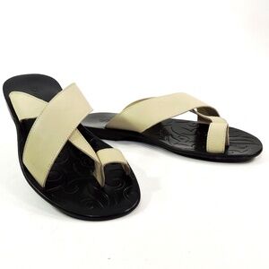 GOODMAN 🇮🇹 MEN'S BEIGE SOFT LEATHER COMFORT FLAT SUMMER SANDALS